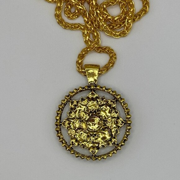 Yoga Meditation Om/Aum Symbol Necklace #1117 – Heavyweight Pendant & Chain - Picture 11 of 13